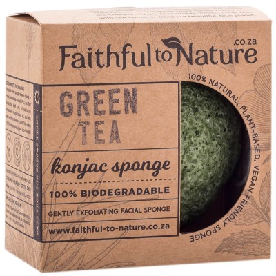 Faithful To Nature Konjac Sponge - Green Tea