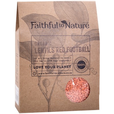 Faithful to Nature Organic Lentils Red Football