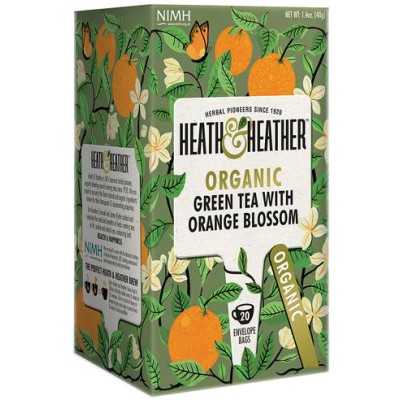 Heath & Heather Organic Green Tea With Orange Blossom