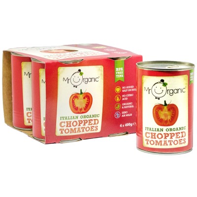 Mr Organic Chopped Tomatoes - 4 Pack