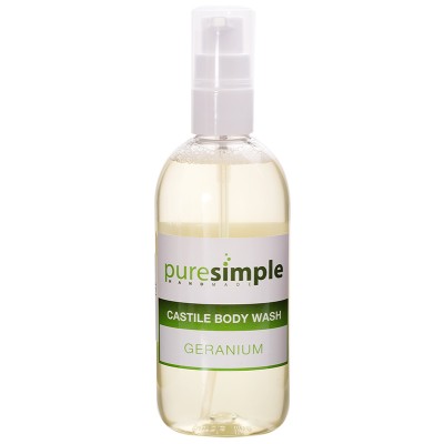 Pure Simple Geranium Castile Body Wash