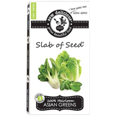 SOW Delicious Seed Slab - Heirloom Stir-Fry Greens