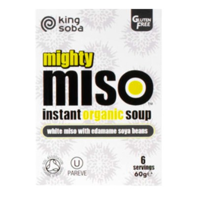 King Soba Organic Mighty Miso Soup with Edamame Soya Beans