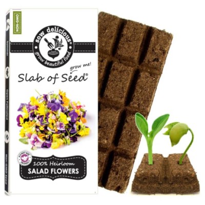 SOW Delicious Seed Slab - Salad Flowers