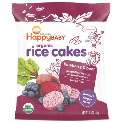 Happy Munchies Blueberry & Beet Rice Cakes 40g