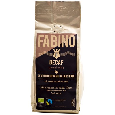 Fabino Organic Fairtrade Ground Coffee - Decaf