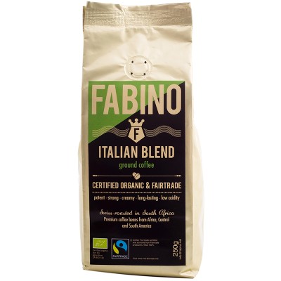 Fabino Organic Fairtrade Ground Coffee - Italian