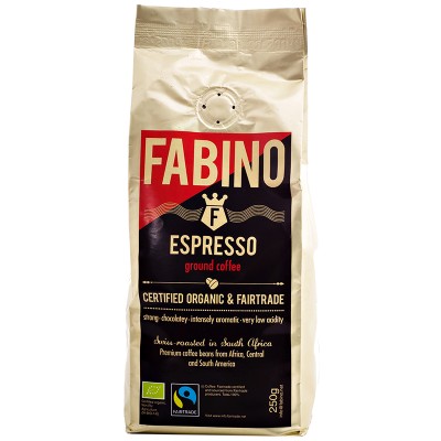 Fabino Organic Fairtrade Ground Coffee - Espresso
