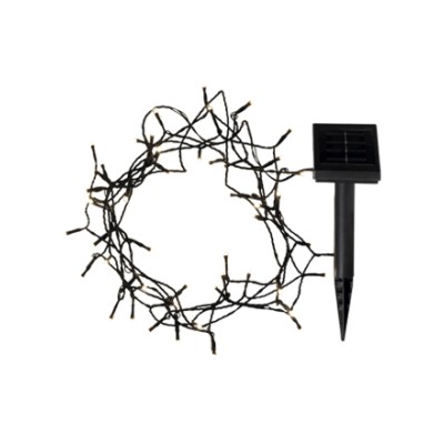 Solar Green Solar Fairy Lights - Warm White
