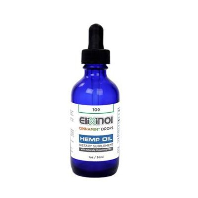 Elixinol Hemp CBD Oil 100mg - Cinnamint