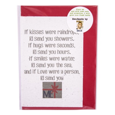 Valentine's Day Card - "If kisses were.."