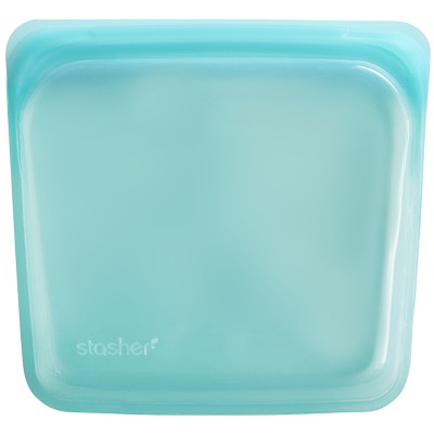 Stasher Reusable Silicone Sandwich Bag - Aqua