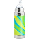 Pura Stainless Steel 260ml Insulated Sippy Bottle - Aqua Swirl