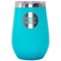 Faithful To Nature Triple Insulated Reusable Coffee Cup - Aqua.