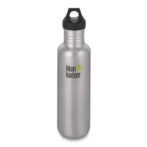 Klean Kanteen Classic 27oz Bottle with Loop Cap - Brushed Stainless