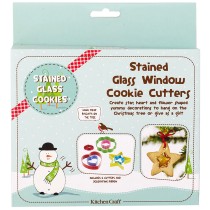 Kitchen Craft Sweetly Does It Stained Glass Window Cookie Cutters