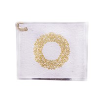 Growing Paper Tag Merry Christmas Gold Circle