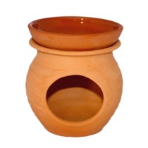 Indalo Plain Terracotta Standard 2-Piece Ceramic Burner