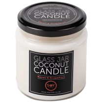 Soylites Coconut Candle - Clear Jar - Neroli, Grapefruit