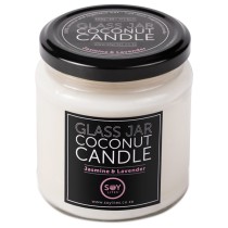 Soylites Coconut Candle - Clear Jar - Jasmine, Lavender