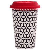 Regent Porcelain Reusable Coffee Cup - Art Deco