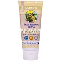 Badger SPF30 Sunscreen Tinted Cream For Face & Body